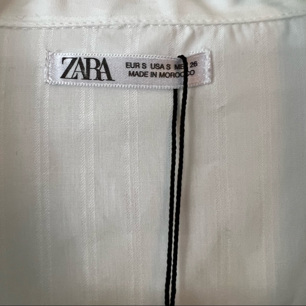 Zara Striped Button Down Boyfriend Sleep Shirt - Picture 5 of 7